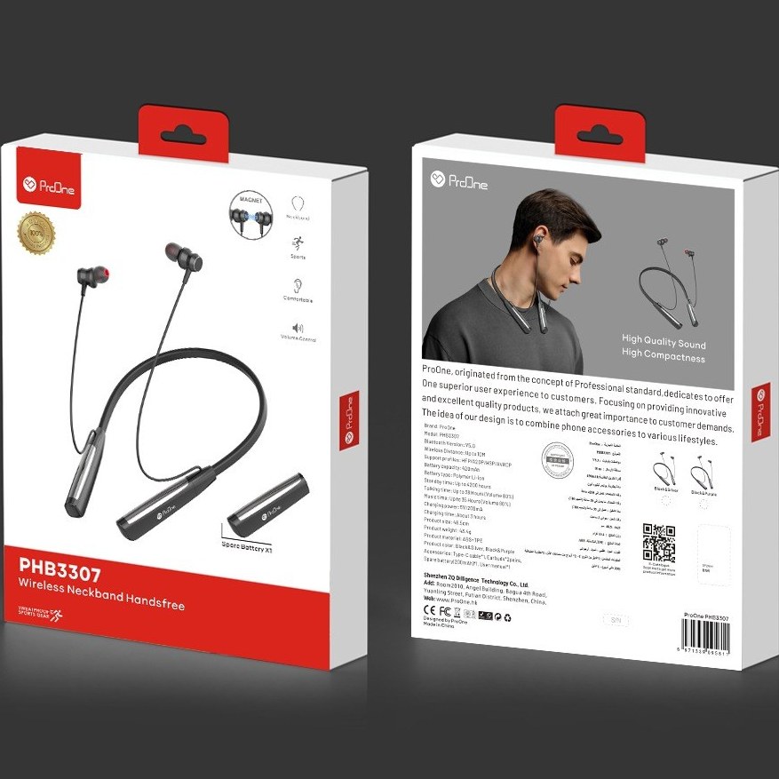 هندزفری گردنی پرووان مدل PHB3307